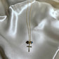gold cross necklace